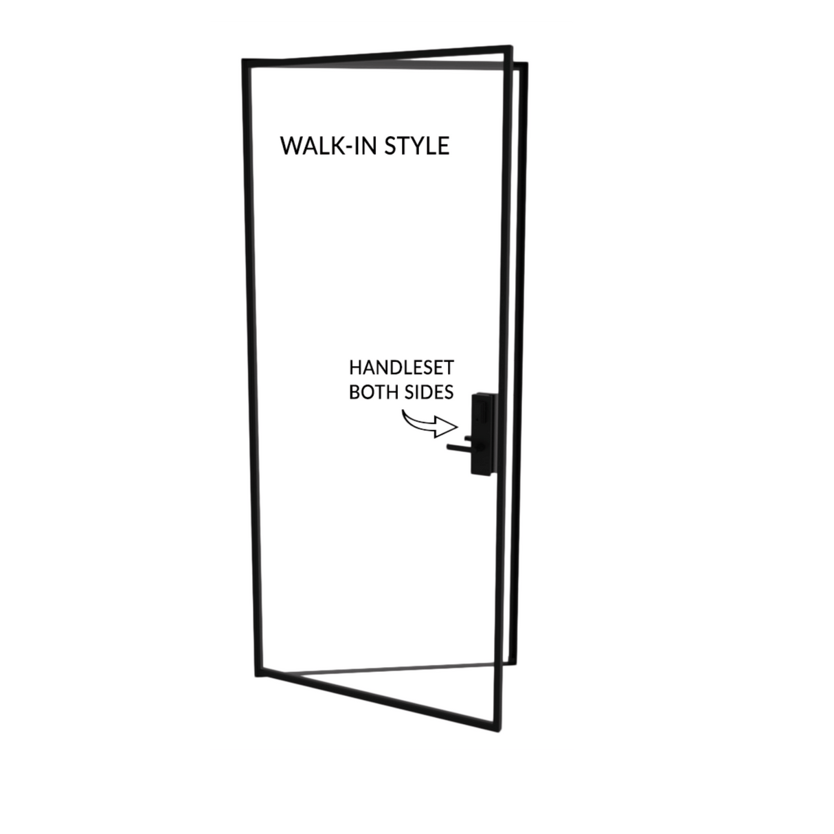 Glass Enclosed Wine Cellar Bronze Door