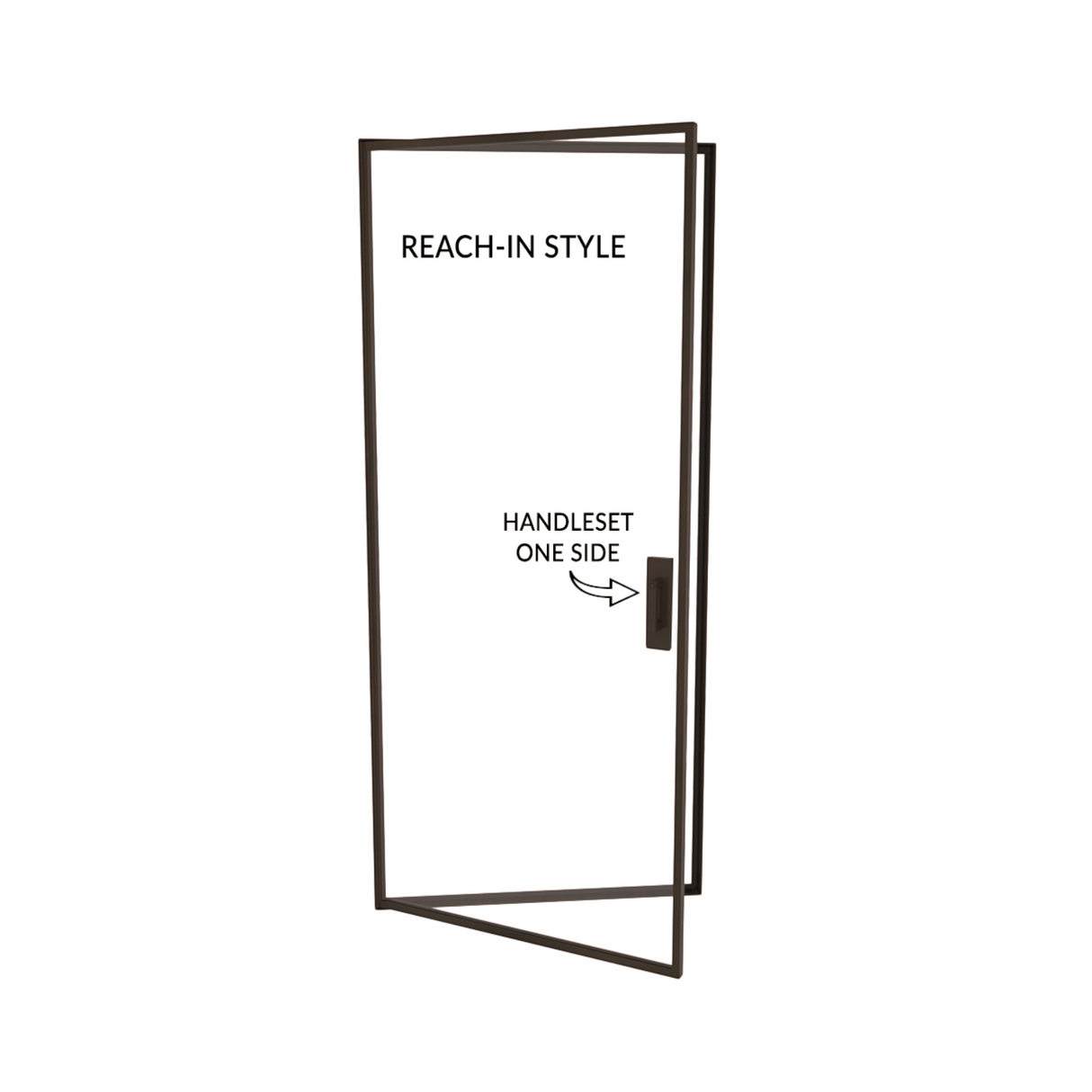 Glass Enclosed Wine Cellar Bronze Door