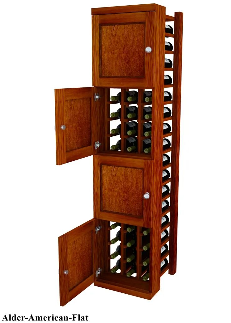 Vinostor Wine Lockers – 4 Locking Bins - 57-5/8″ Tall - Individual Bottles