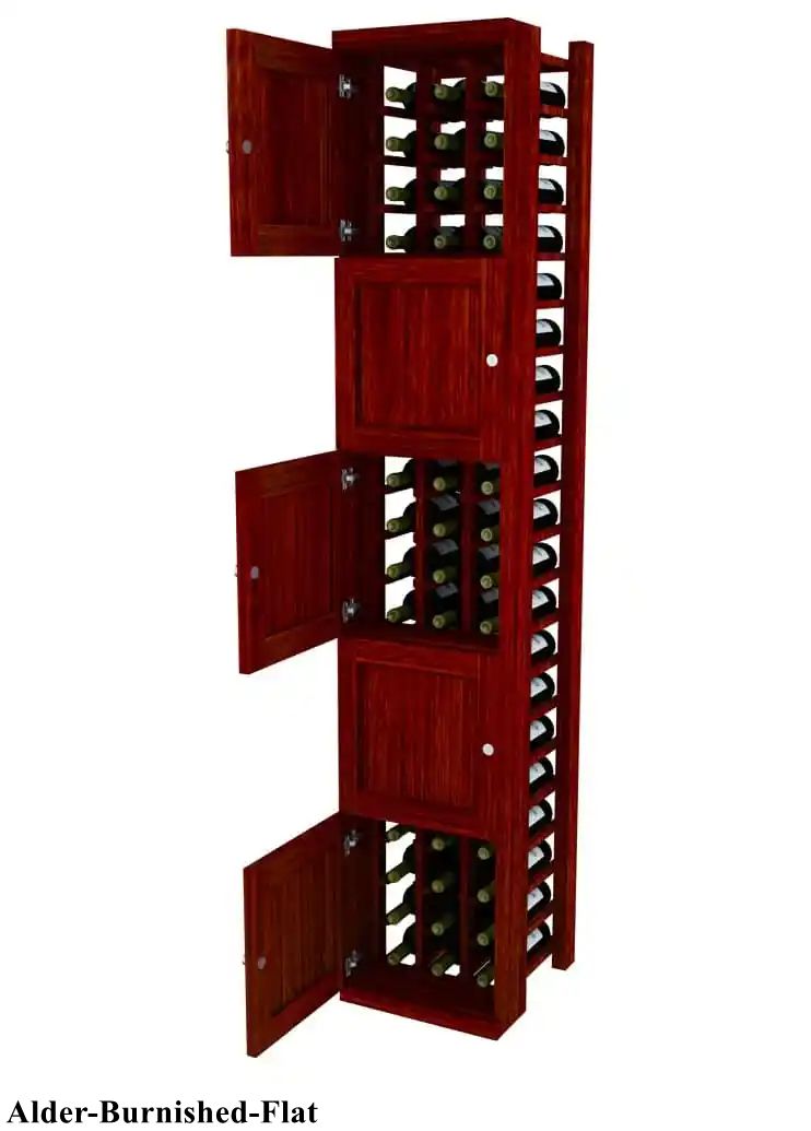 Vinostor Wine Lockers – 5 Locking Bins - 83-5/8″ Tall - Individual Bottles