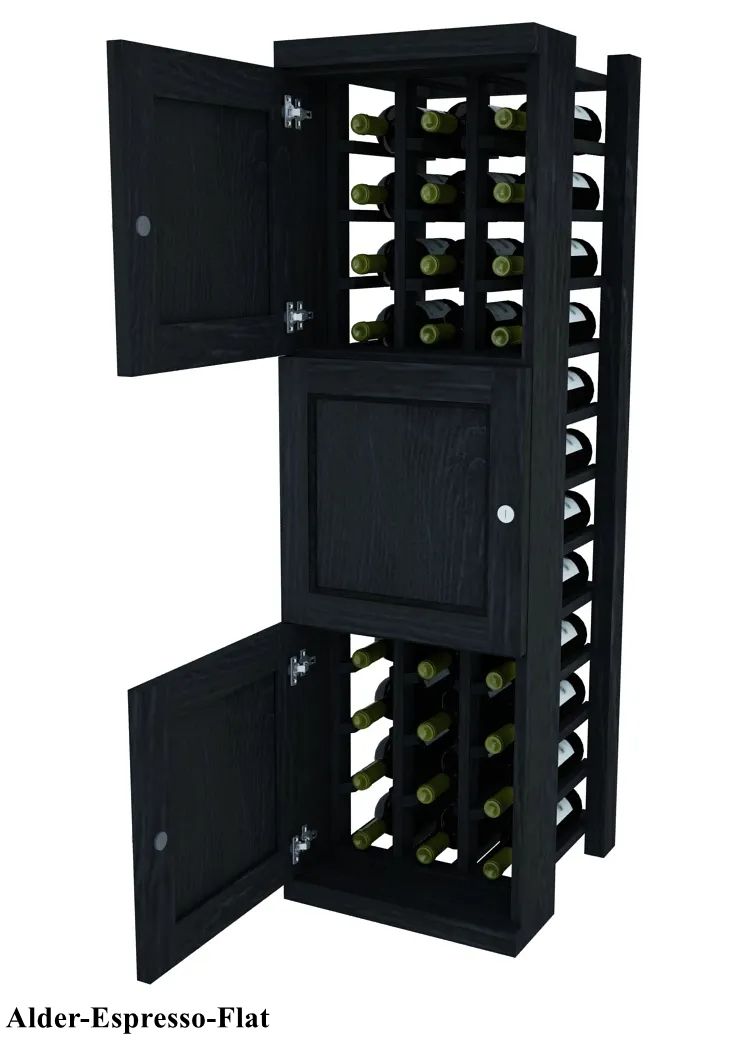 Vinostor Wine Lockers – 3 Locking Bins - 51-5/8"" Tall - Individual Bottles
