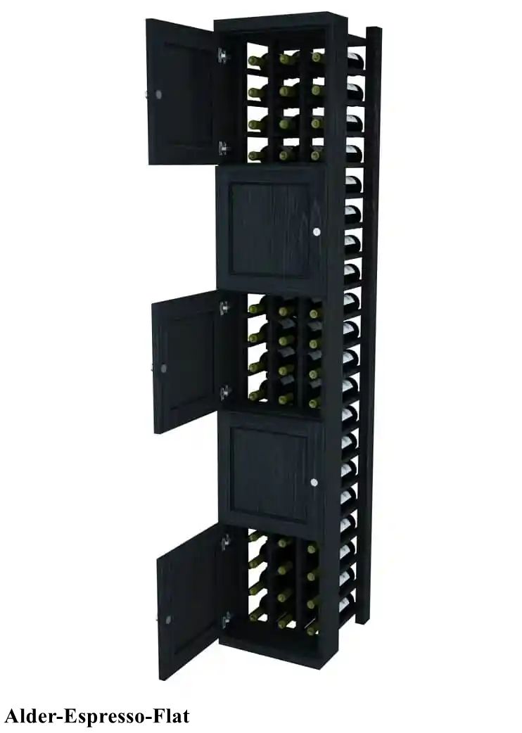 Vinostor Wine Lockers – 5 Locking Bins - 83-5/8″ Tall - Individual Bottles