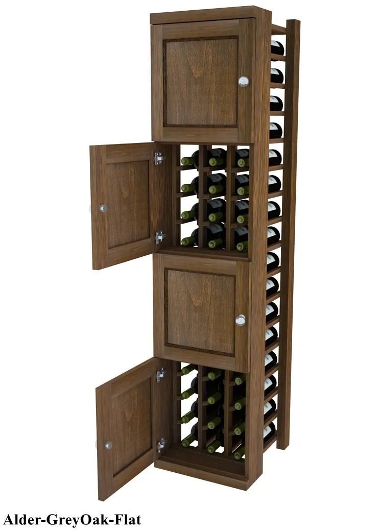 Vinostor Wine Lockers – 4 Locking Bins - 57-5/8″ Tall - Individual Bottles