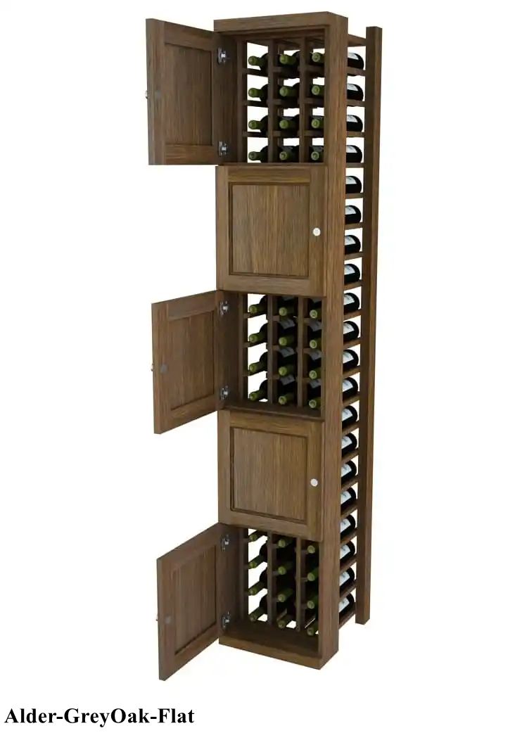 Vinostor Wine Lockers – 5 Locking Bins - 83-5/8″ Tall - Individual Bottles
