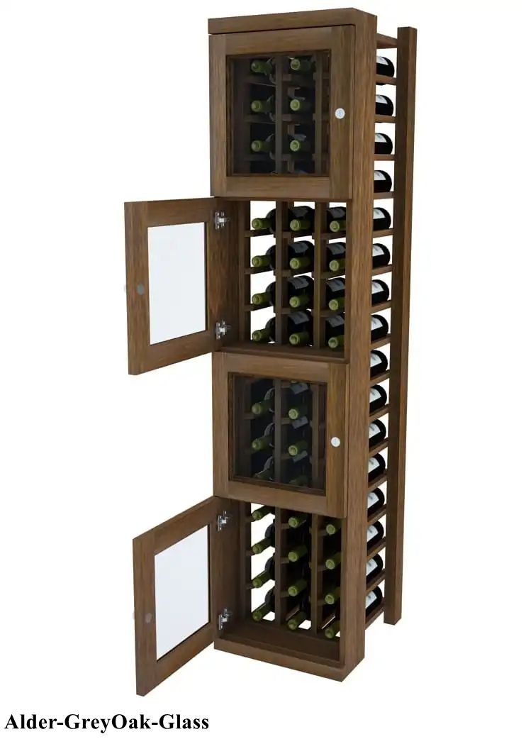 Vinostor Wine Lockers – 4 Locking Bins - 57-5/8″ Tall - Individual Bottles