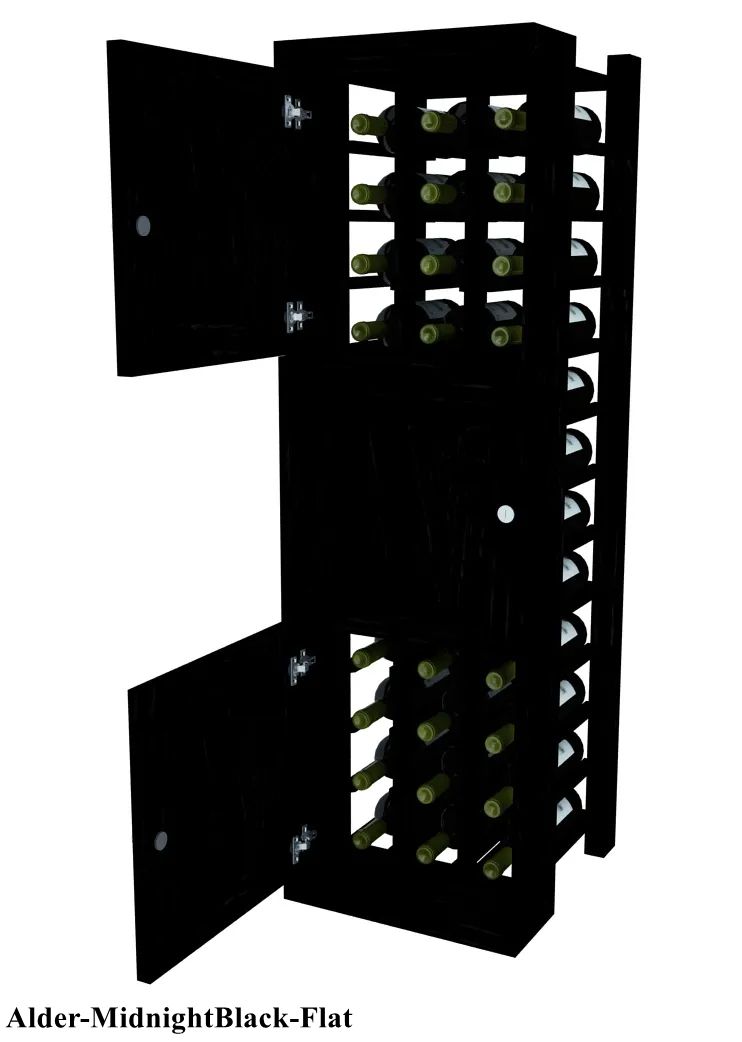 Vinostor Wine Lockers – 3 Locking Bins - 51-5/8"" Tall - Individual Bottles