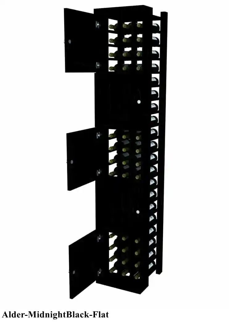 Vinostor Wine Lockers – 5 Locking Bins - 83-5/8″ Tall - Individual Bottles