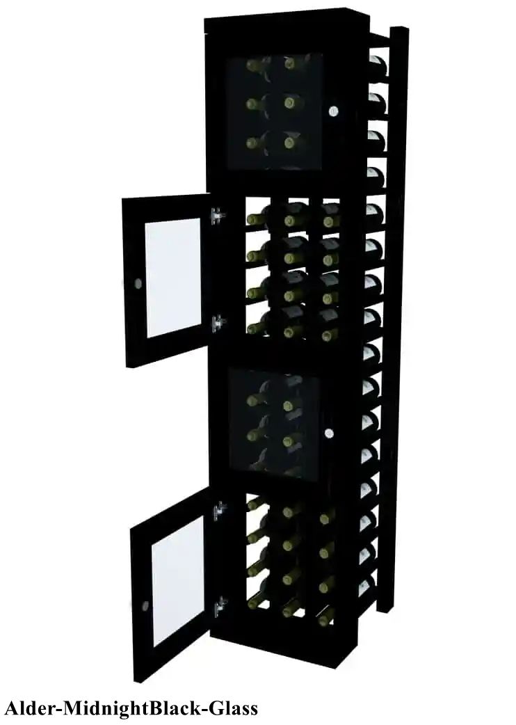 Vinostor Wine Lockers – 4 Locking Bins - 57-5/8″ Tall - Individual Bottles