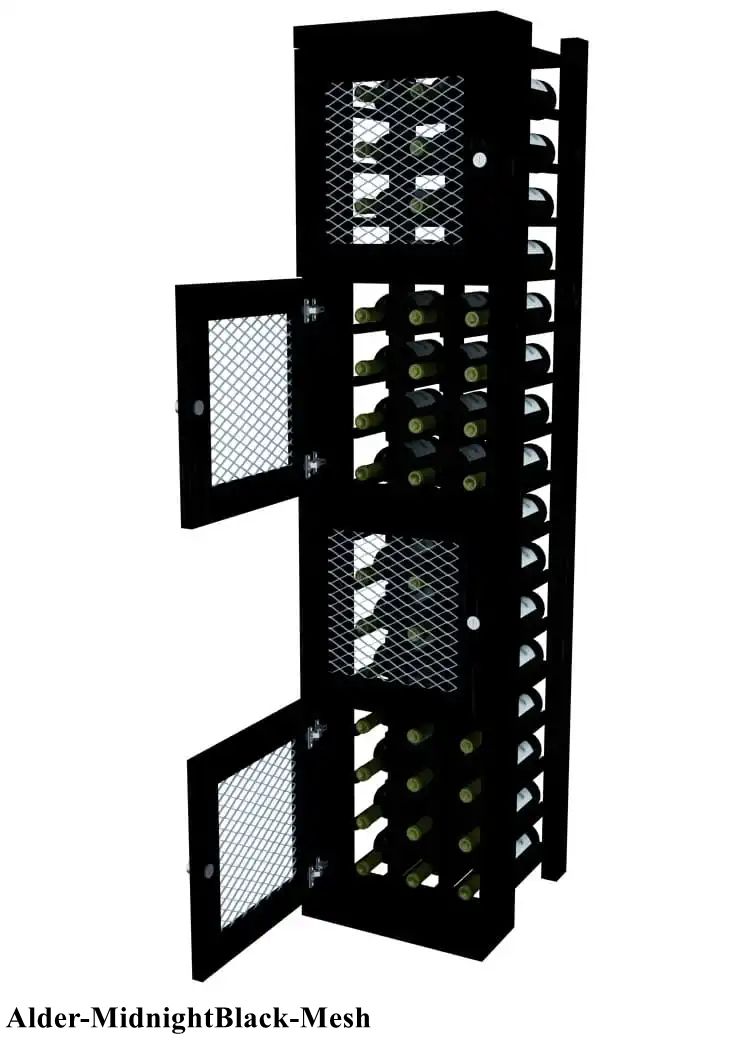 Vinostor Wine Lockers – 4 Locking Bins - 57-5/8″ Tall - Individual Bottles
