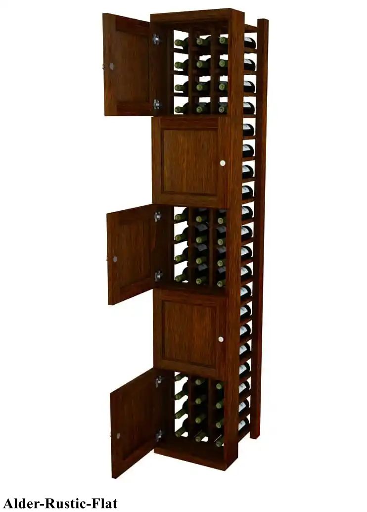 Vinostor Wine Lockers – 5 Locking Bins - 83-5/8″ Tall - Individual Bottles