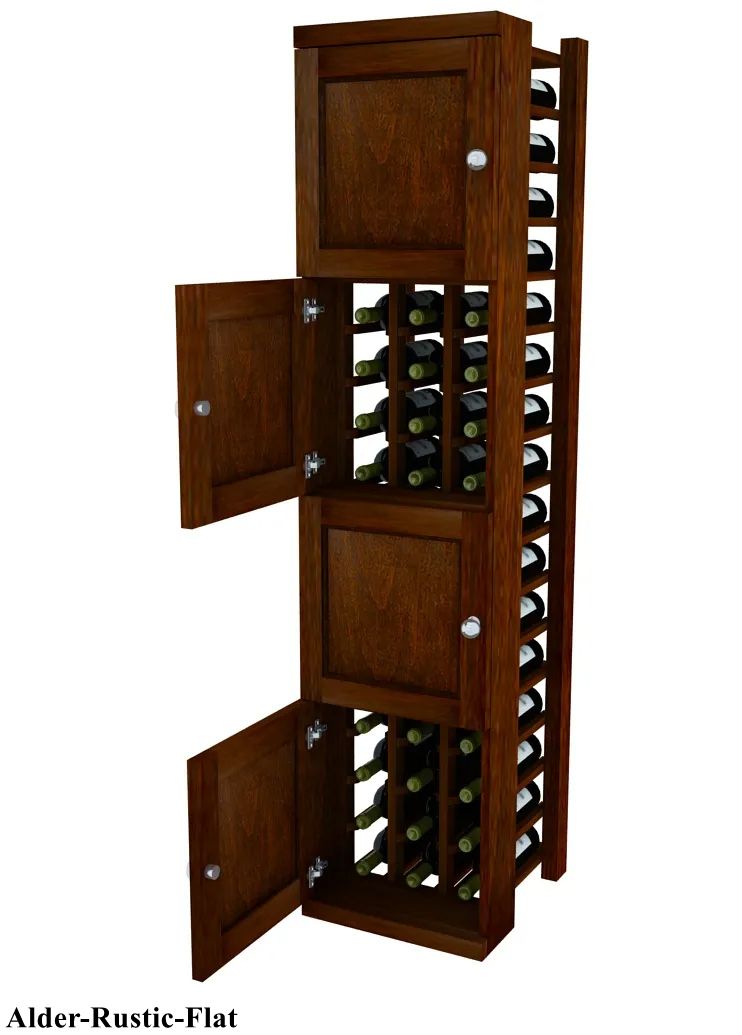 Vinostor Wine Lockers – 4 Locking Bins - 57-5/8″ Tall - Individual Bottles