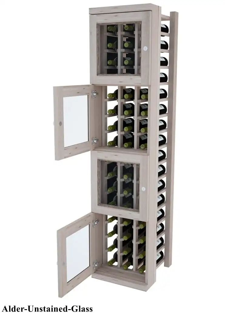 Vinostor Wine Lockers – 4 Locking Bins - 57-5/8″ Tall - Individual Bottles