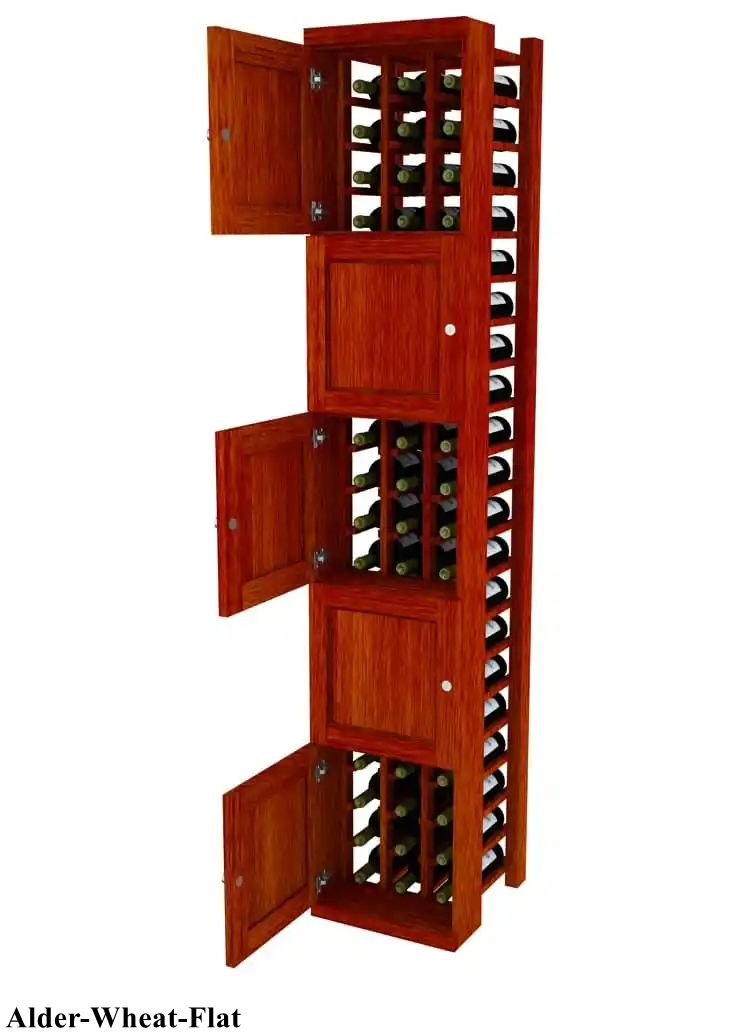 Vinostor Wine Lockers – 5 Locking Bins - 83-5/8″ Tall - Individual Bottles