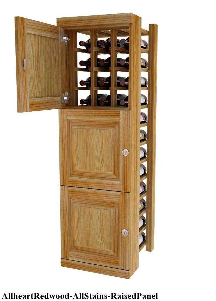Vinostor Wine Lockers – 3 Locking Bins - 51-5/8"" Tall - Individual Bottles