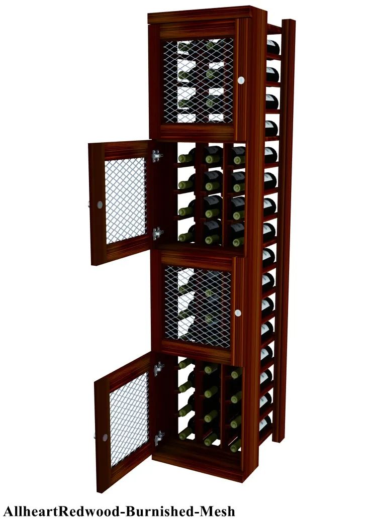 Vinostor Wine Lockers – 4 Locking Bins - 57-5/8″ Tall - Individual Bottles
