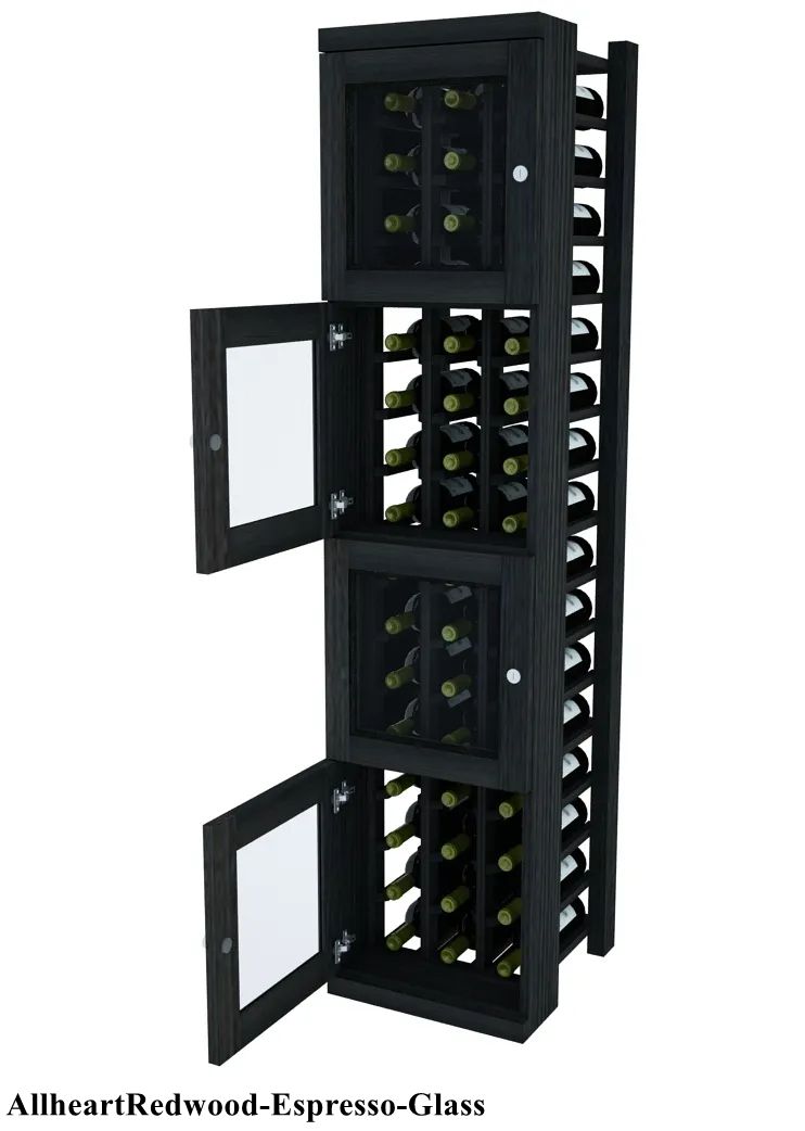 Vinostor Wine Lockers – 4 Locking Bins - 57-5/8″ Tall - Individual Bottles