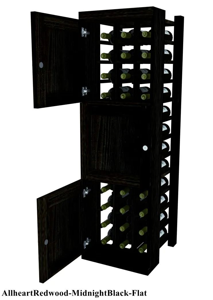 Vinostor Wine Lockers – 3 Locking Bins - 51-5/8"" Tall - Individual Bottles
