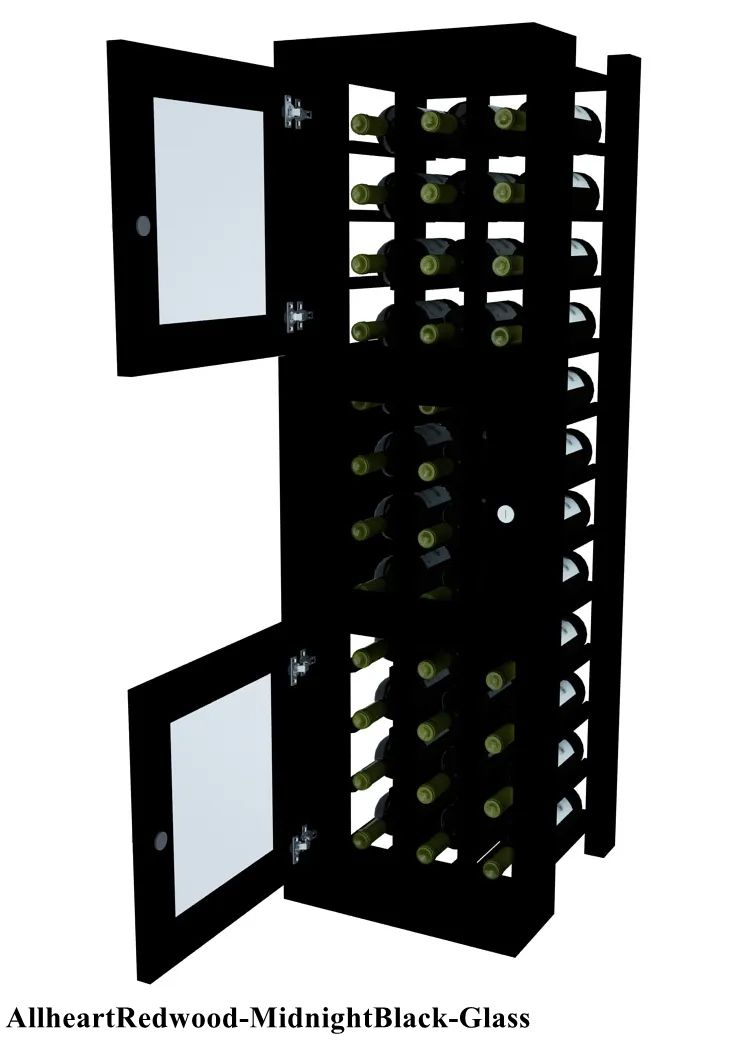 Vinostor Wine Lockers – 3 Locking Bins - 51-5/8"" Tall - Individual Bottles