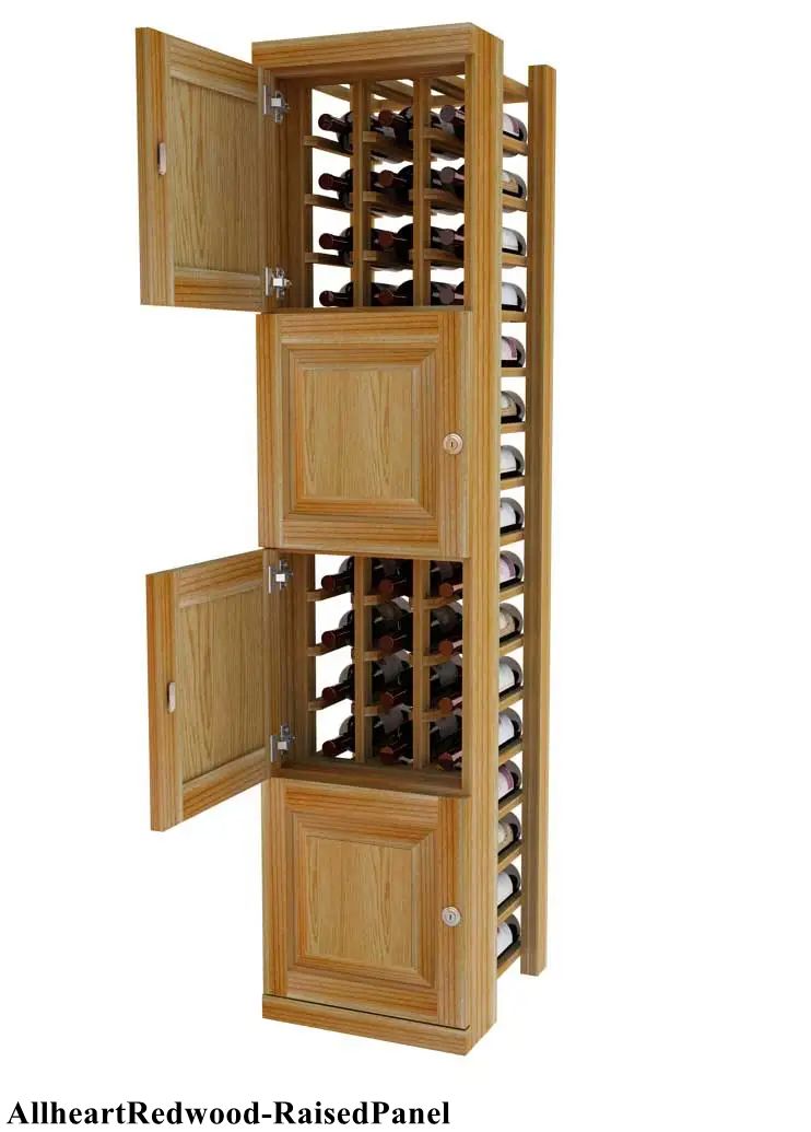 Vinostor Wine Lockers – 4 Locking Bins - 57-5/8″ Tall - Individual Bottles