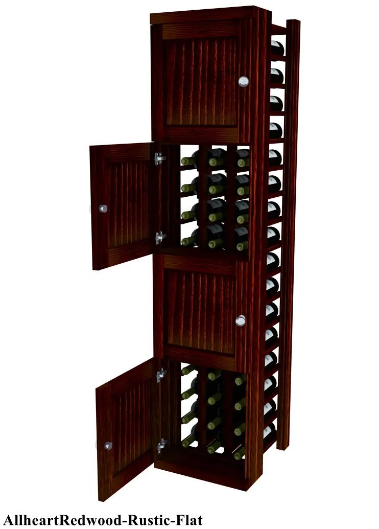 Vinostor Wine Lockers – 4 Locking Bins - 57-5/8″ Tall - Individual Bottles