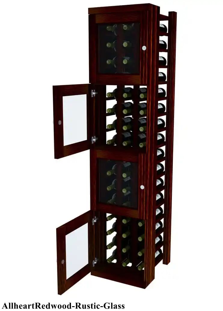 Vinostor Wine Lockers – 4 Locking Bins - 57-5/8″ Tall - Individual Bottles