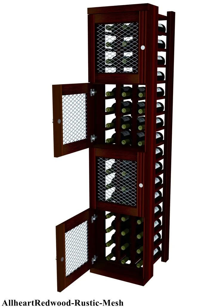 Vinostor Wine Lockers – 4 Locking Bins - 57-5/8″ Tall - Individual Bottles