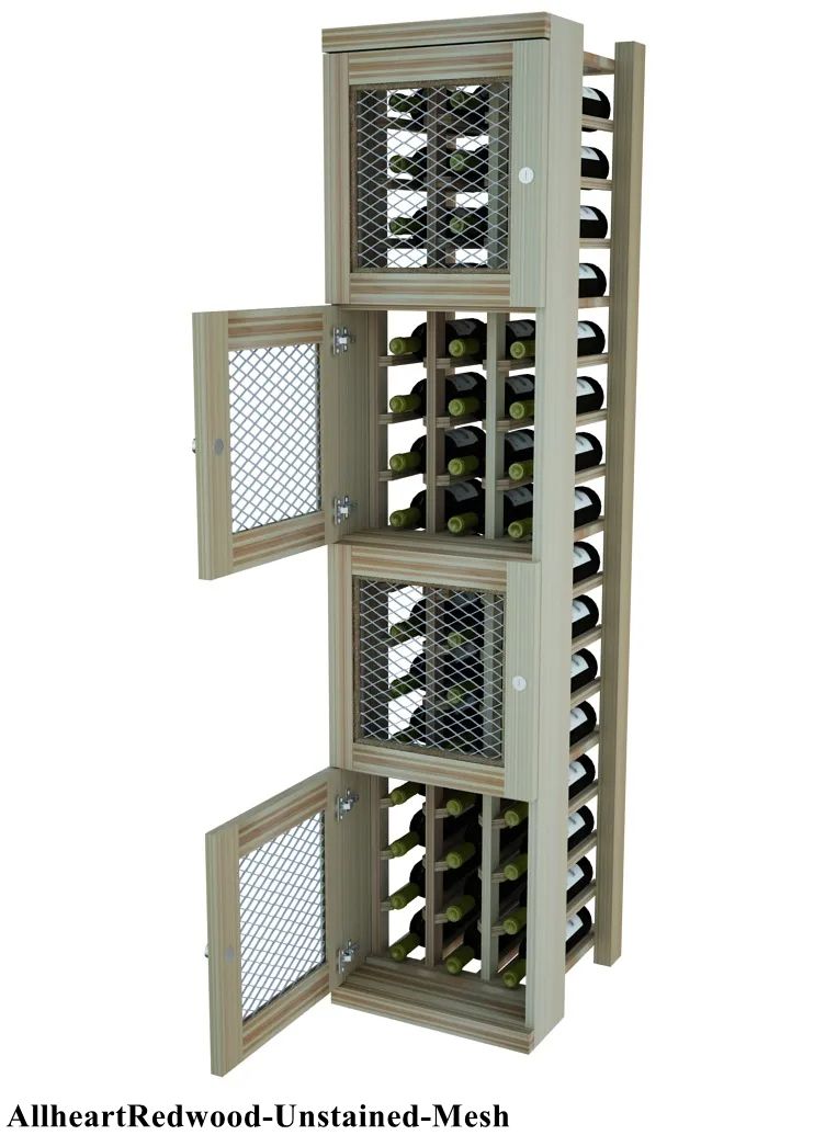 Vinostor Wine Lockers – 4 Locking Bins - 57-5/8″ Tall - Individual Bottles