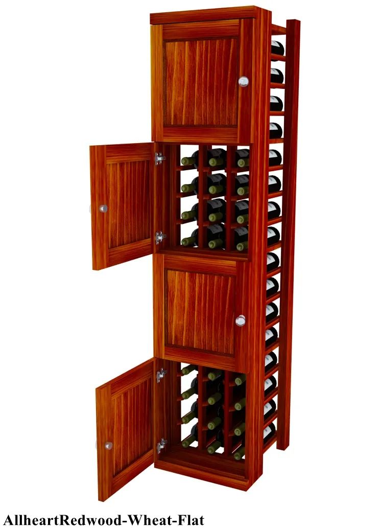 Vinostor Wine Lockers – 4 Locking Bins - 57-5/8″ Tall - Individual Bottles