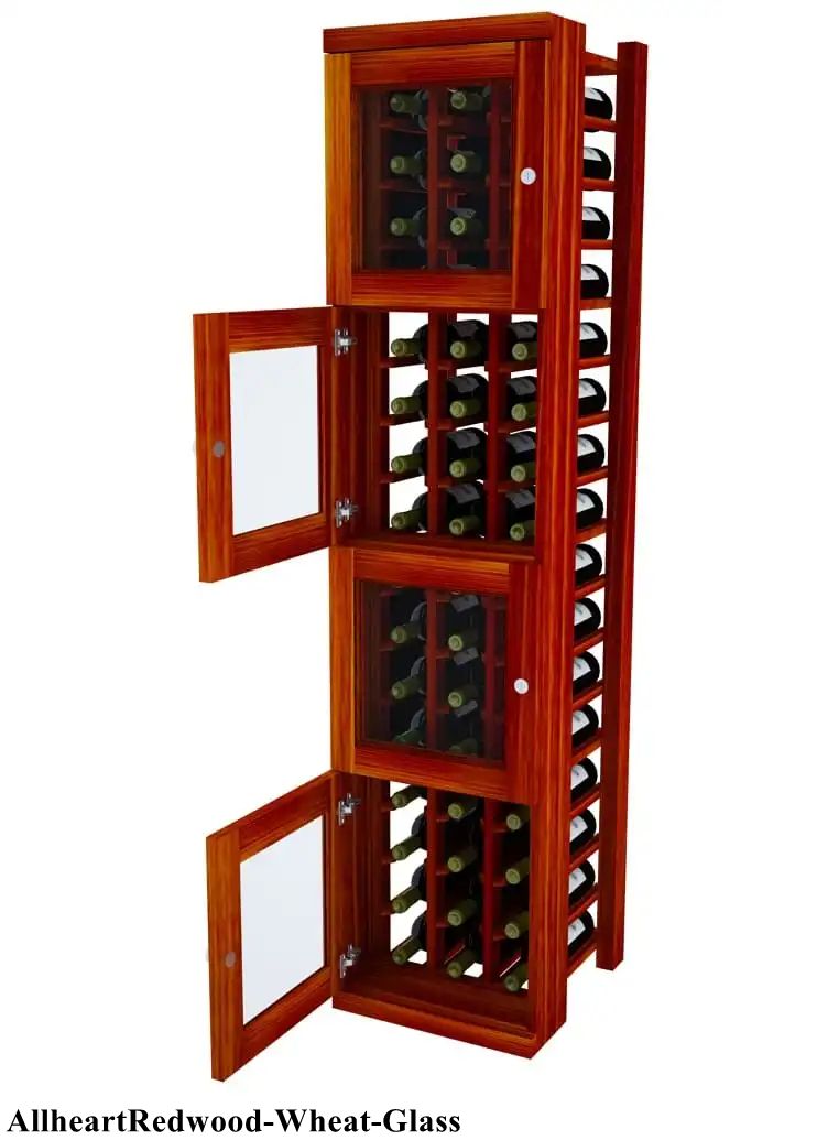 Vinostor Wine Lockers – 4 Locking Bins - 57-5/8″ Tall - Individual Bottles