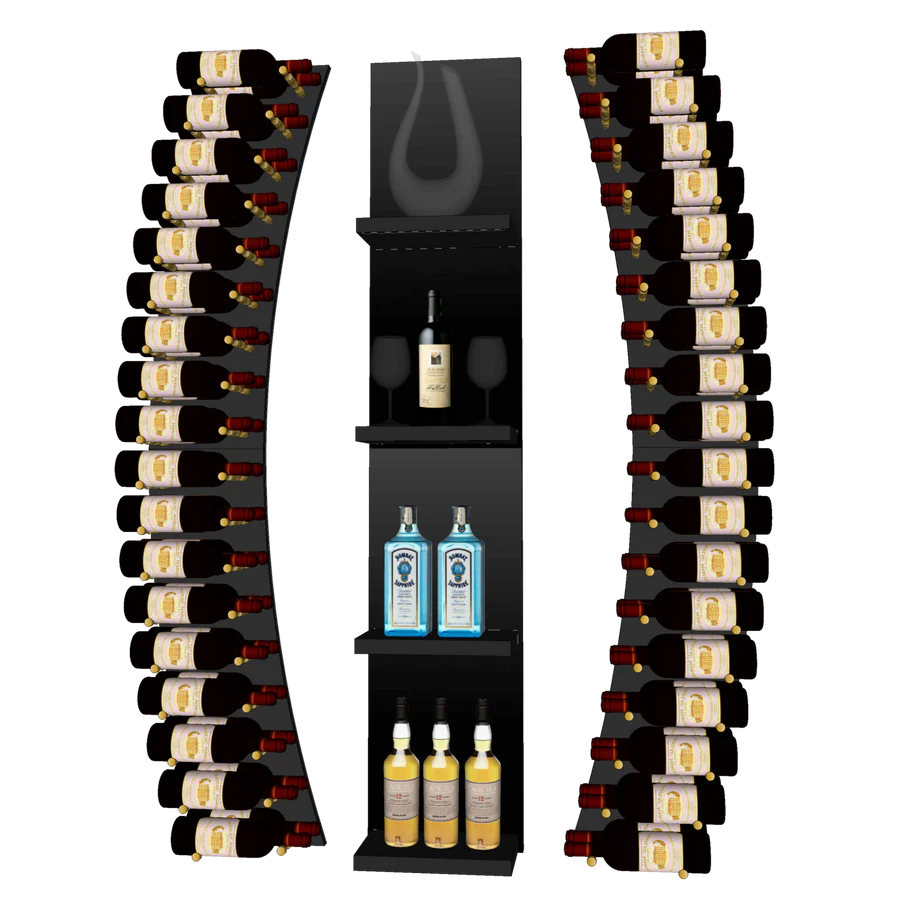 Blue Grouse THE WINE BAR CURVED VINdustry Wine Wall