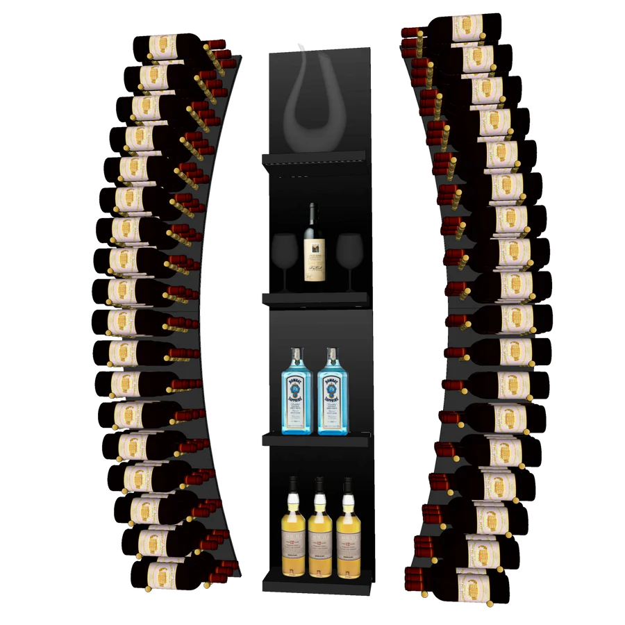 Blue Grouse THE WINE BAR CURVED VINdustry Wine Wall