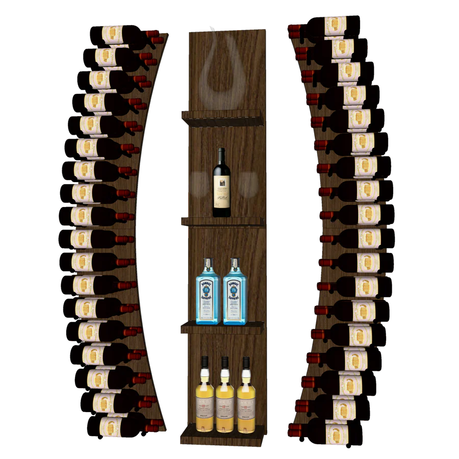 Blue Grouse THE WINE BAR CURVED VINdustry Wine Wall
