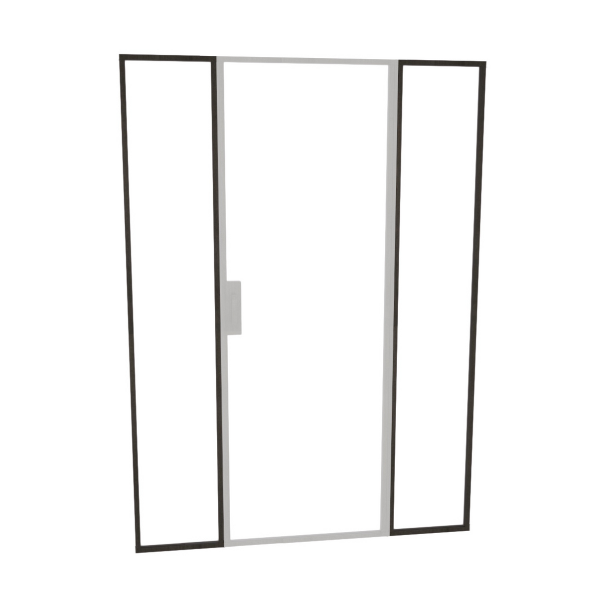 Bronze Sidelite Glass Enclosed Wine Cellar