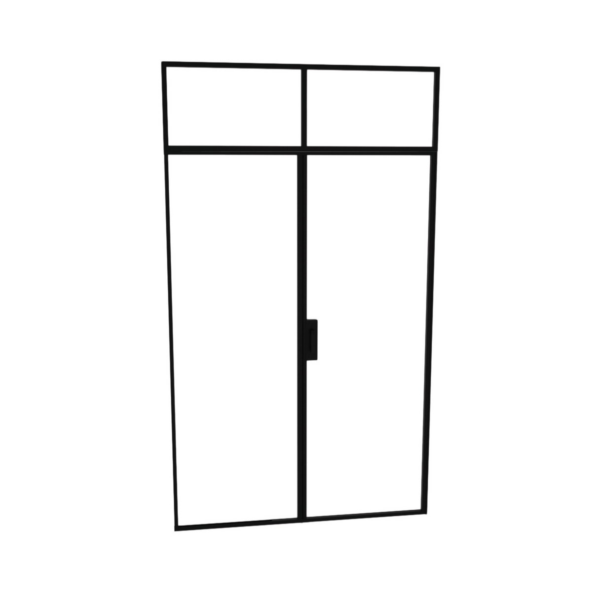 Bronze Transom Glass Enclosed Wine Cellar