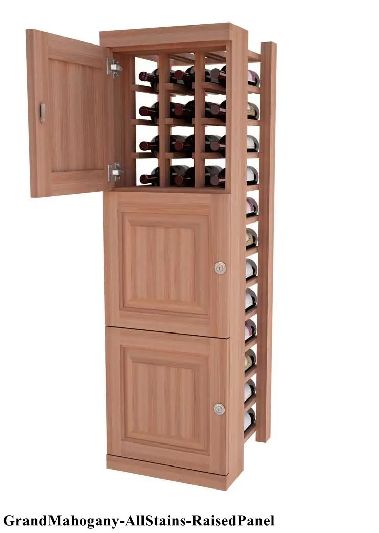 Vinostor Wine Lockers – 3 Locking Bins - 51-5/8"" Tall - Individual Bottles