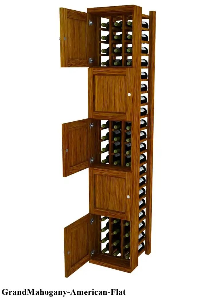 Vinostor Wine Lockers – 5 Locking Bins - 83-5/8″ Tall - Individual Bottles