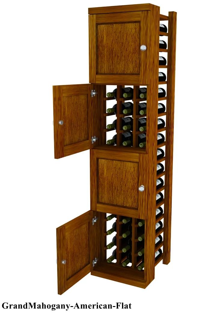 Vinostor Wine Lockers – 4 Locking Bins - 57-5/8″ Tall - Individual Bottles