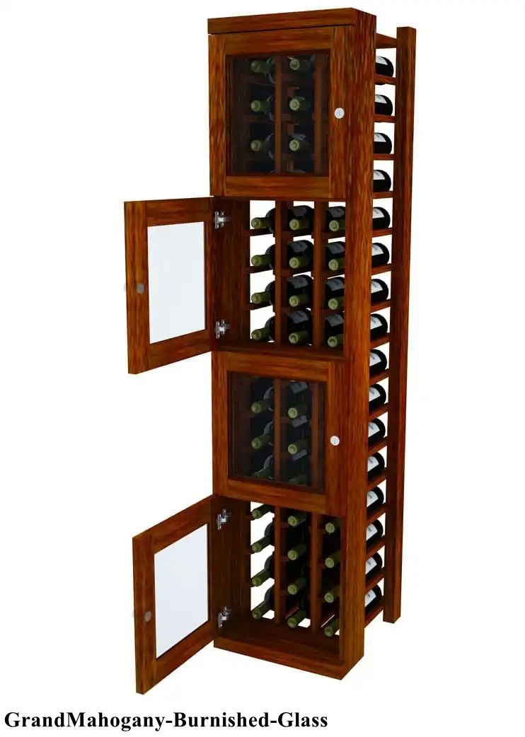 Vinostor Wine Lockers – 4 Locking Bins - 57-5/8″ Tall - Individual Bottles