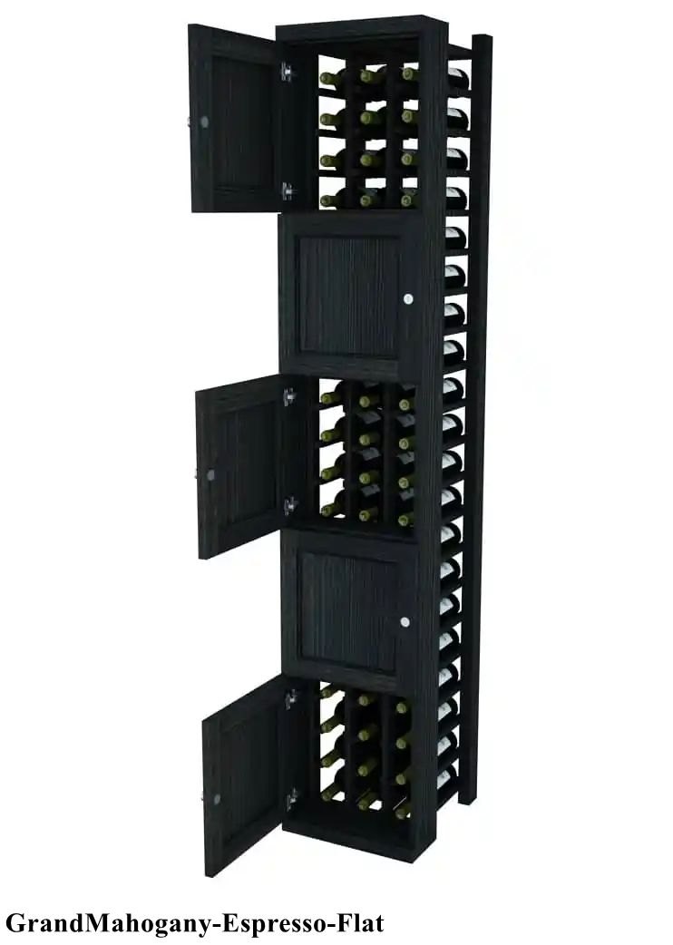 Vinostor Wine Lockers – 5 Locking Bins - 83-5/8″ Tall - Individual Bottles