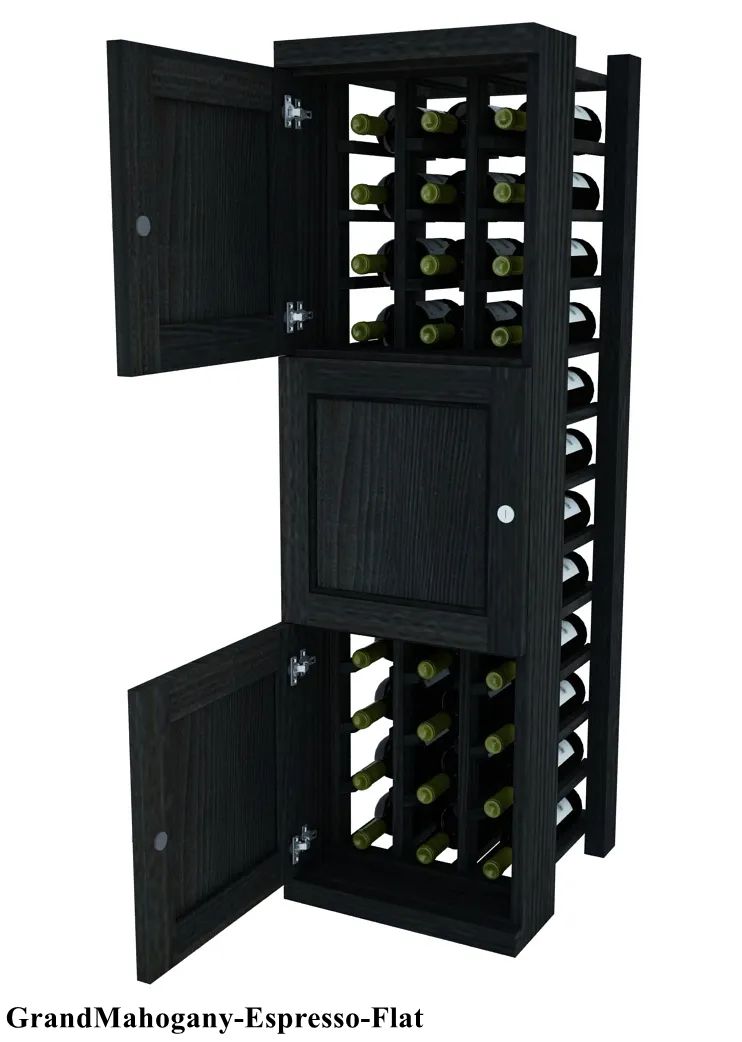 Vinostor Wine Lockers – 3 Locking Bins - 51-5/8"" Tall - Individual Bottles