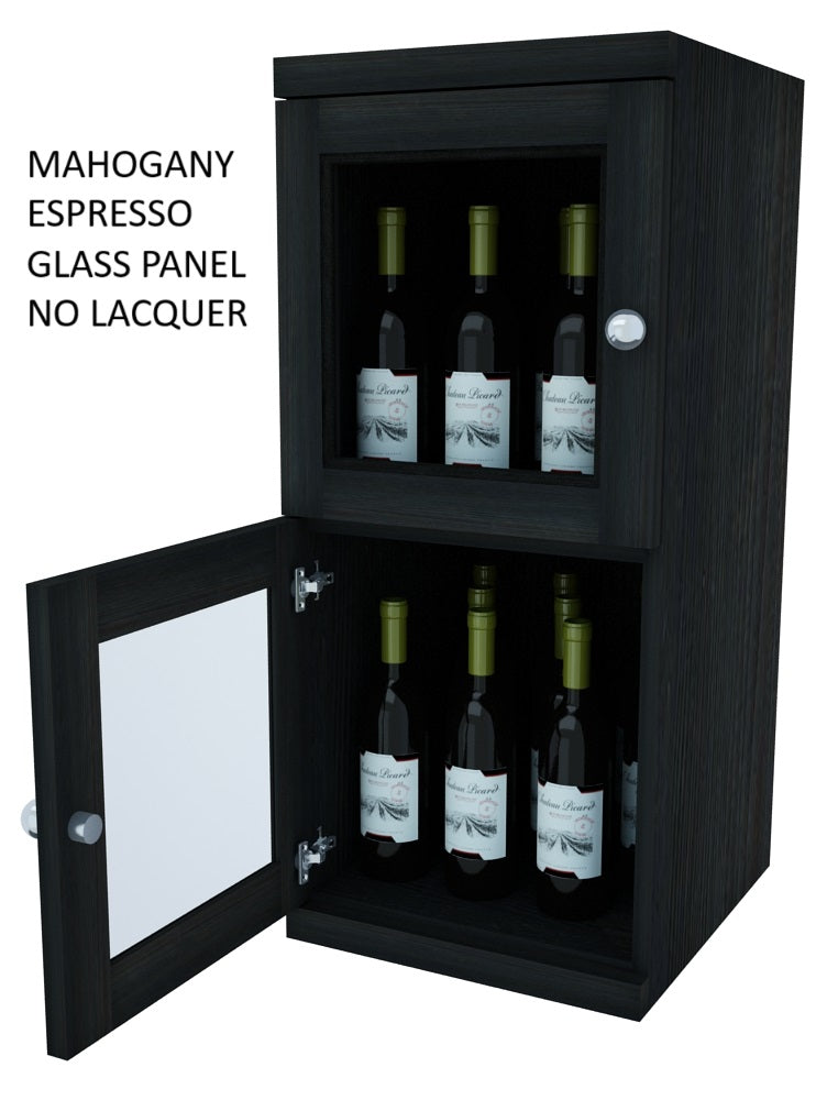 Vinostor Wine Lockers – 2 Locking Bins - 35-5/8″ Tall - Single Shelf Solid Sides