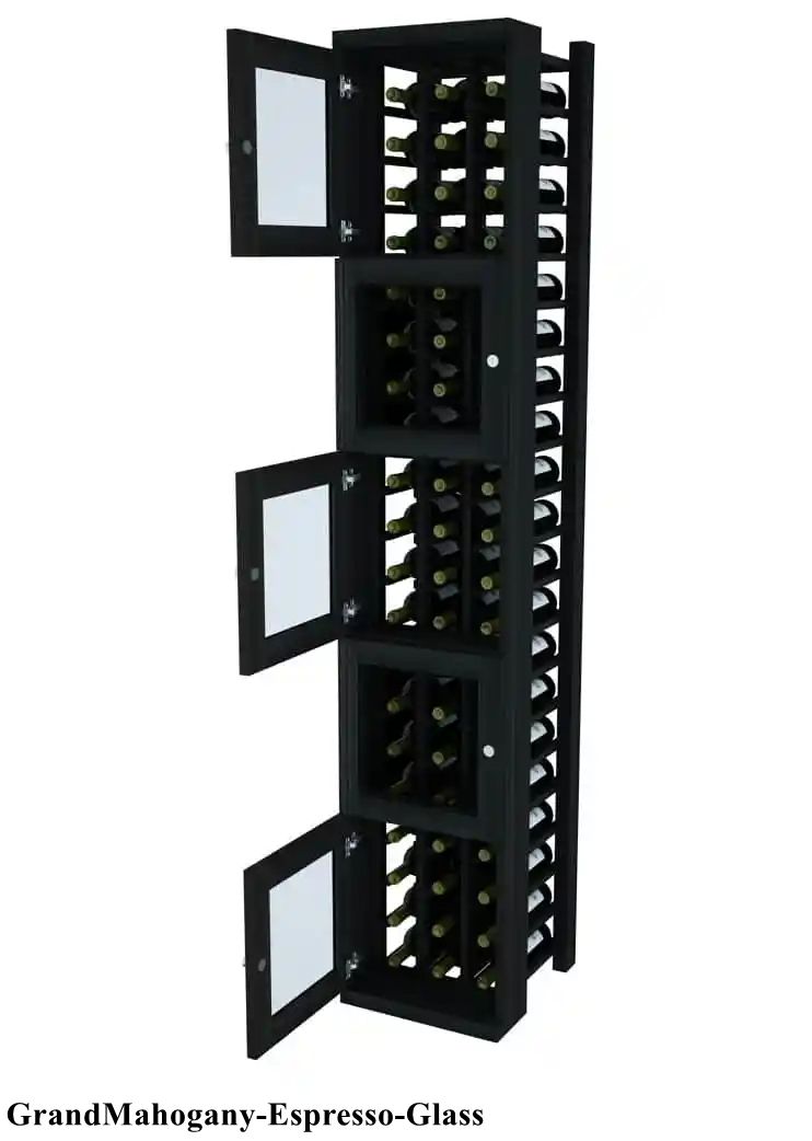 Vinostor Wine Lockers – 5 Locking Bins - 83-5/8″ Tall - Individual Bottles