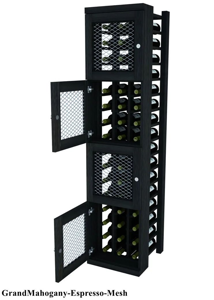 Vinostor Wine Lockers – 4 Locking Bins - 57-5/8″ Tall - Individual Bottles