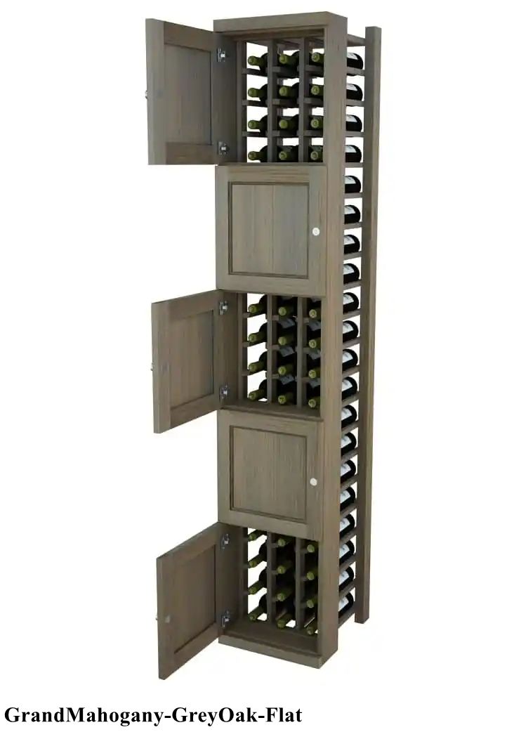 Vinostor Wine Lockers – 5 Locking Bins - 83-5/8″ Tall - Individual Bottles