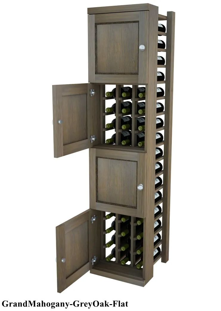 Vinostor Wine Lockers – 4 Locking Bins - 57-5/8″ Tall - Individual Bottles