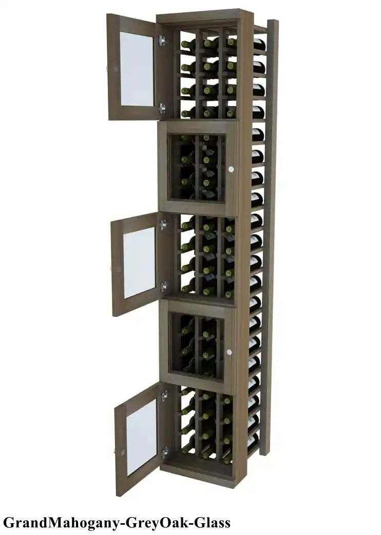 Vinostor Wine Lockers – 5 Locking Bins - 83-5/8″ Tall - Individual Bottles