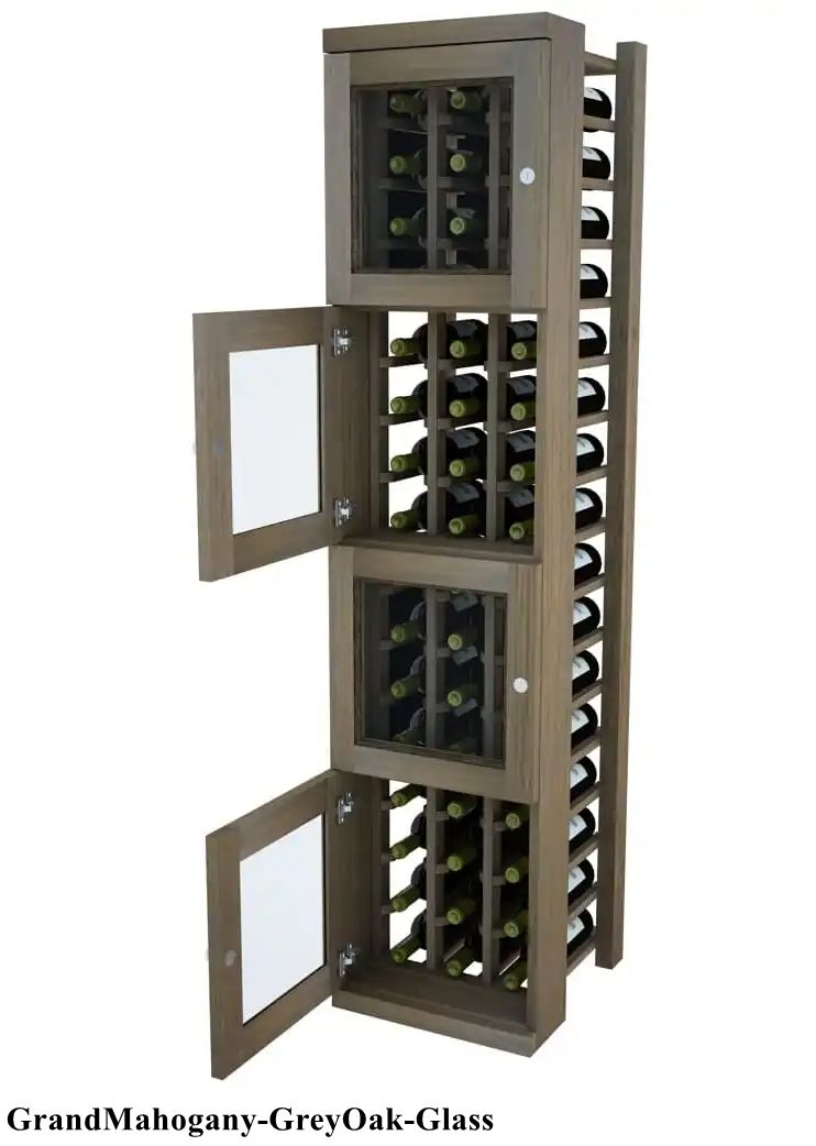 Vinostor Wine Lockers – 4 Locking Bins - 57-5/8″ Tall - Individual Bottles