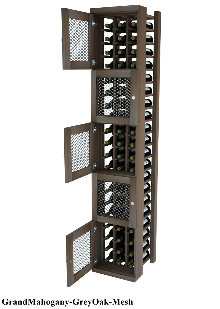 Vinostor Wine Lockers – 5 Locking Bins - 83-5/8″ Tall - Individual Bottles
