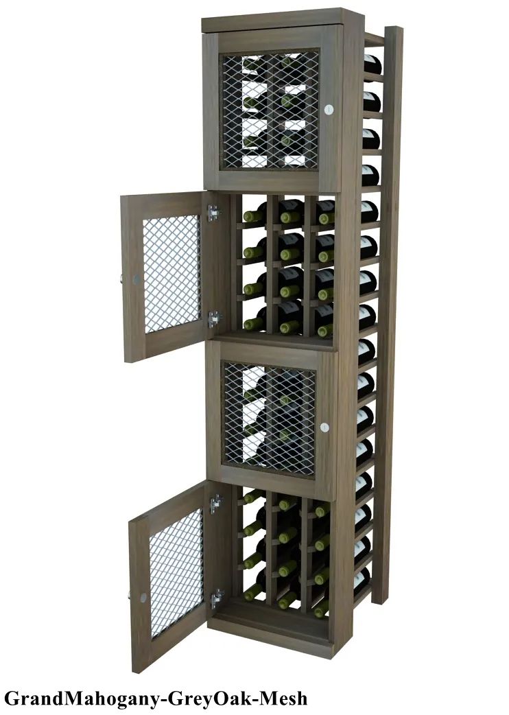 Vinostor Wine Lockers – 4 Locking Bins - 57-5/8″ Tall - Individual Bottles
