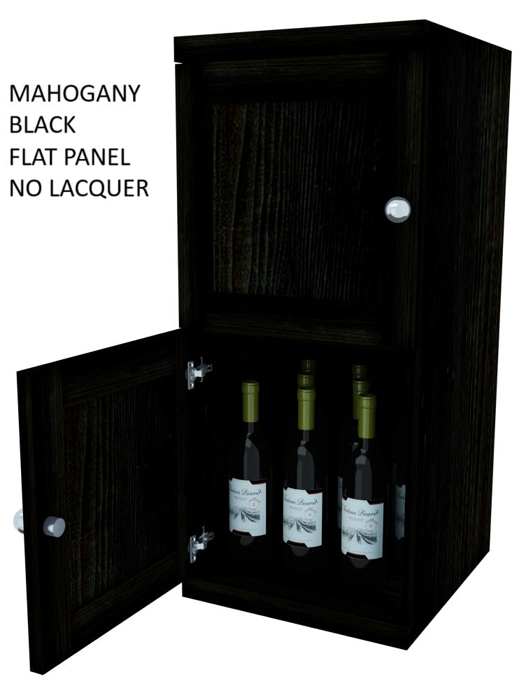 Vinostor Wine Lockers – 2 Locking Bins - 35-5/8″ Tall - Single Shelf Solid Sides